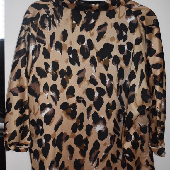 Nasty gal leopard print silk button down - Picture 2 of 2